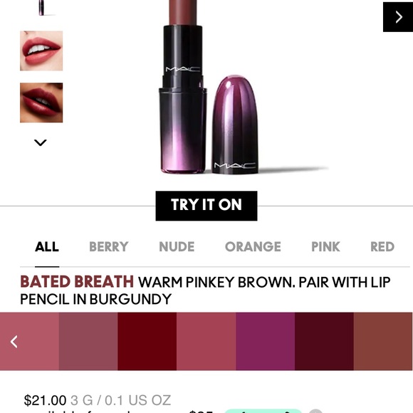 M.A.C “love me” lipstick - Picture 2 of 6